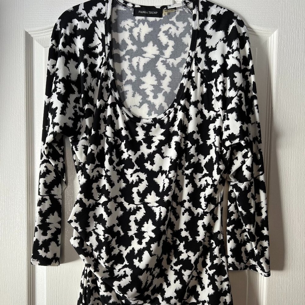 Ivanka Trump Deep U-Neck Blouse